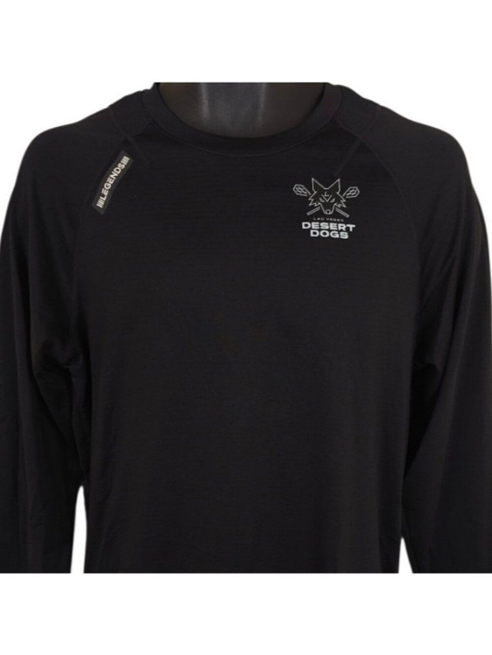 Las Vegas Desert Dogs Athletic Shirt Mens Size Medium Black Lacrosse Legends